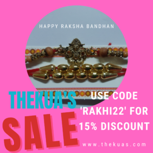 Thekua's Rakhi Sale - Use code Rakhi22 to get 15% Discount on all Thekua's
